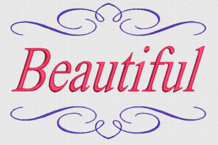 Beautiful: A Timeless Embroidery Design