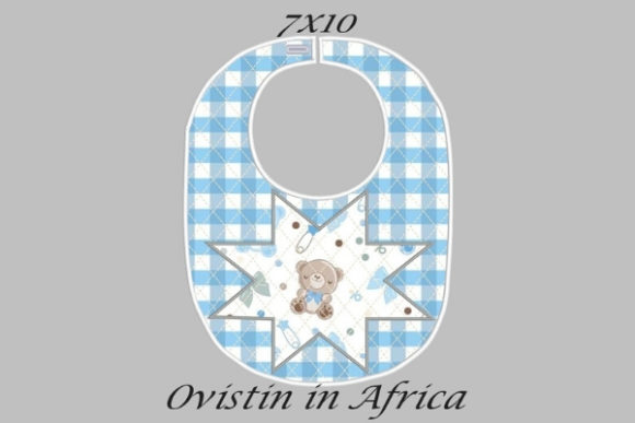 Blue Star Adorable Baby Bib Small