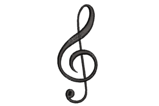 Embroidery Design Review: Musical Clef