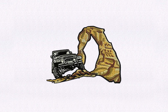 Off Road Truck 4WD Embroidery