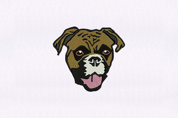 Pug Puppy Face Embroidery