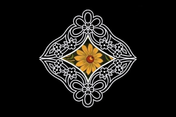 Squared Satin Applique Quilt Block