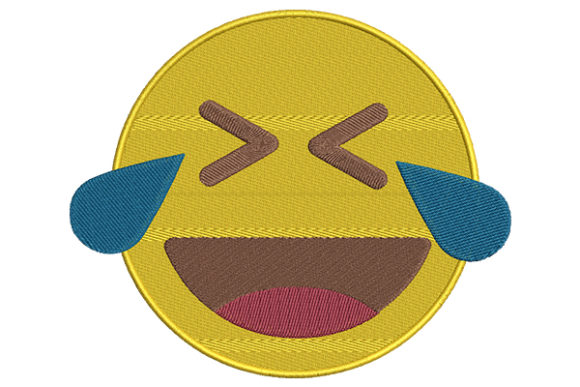 Tears of Joy Emoji Embroidery