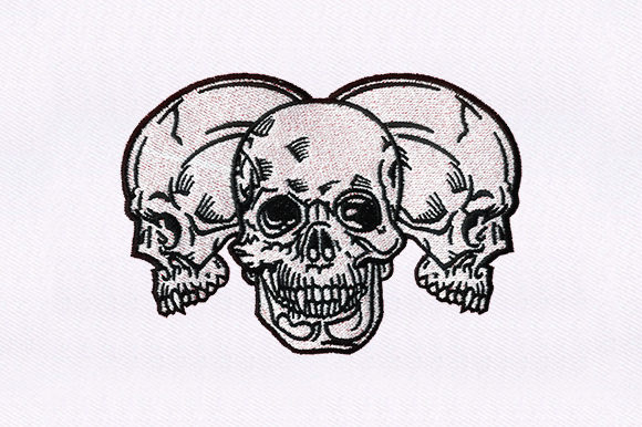 Three Skulls Head Embroidery Review